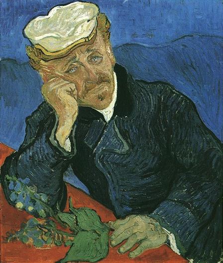 The portrait of Dr Gachet by Van Gogh in the Muse d'Orsay
