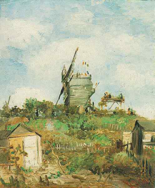 Van Gogh Gemälde Montmartre Nähe Moulin De La Galette 