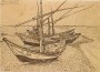 Souvenir of Saintes-Maries on the Mediterranean; Boats on the Beach, Saintes-Maries-de-la-Mer